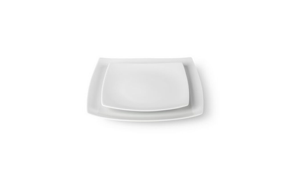 Assiette « Carré blanche »