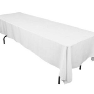 Nappage blanc table rectangulaire